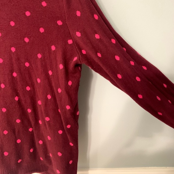 Women’s Croft & Barrow Polka Dot Sweater - Picture 2 of 6